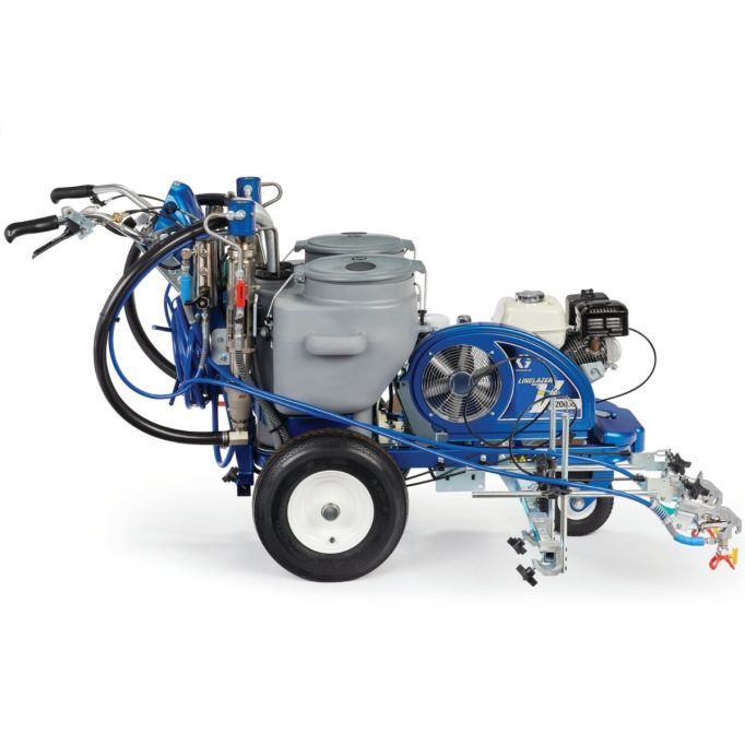Graco LineLazer V 200DC Standard Series Dual Color Gas Hydraulic Mechanical Airless Line Striper w/ Two Manual Guns
