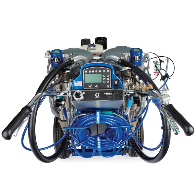Graco LineLazer V 200DC Standard Series Dual Color Gas Hydraulic Mechanical Airless Line Striper w/ Two Manual Guns