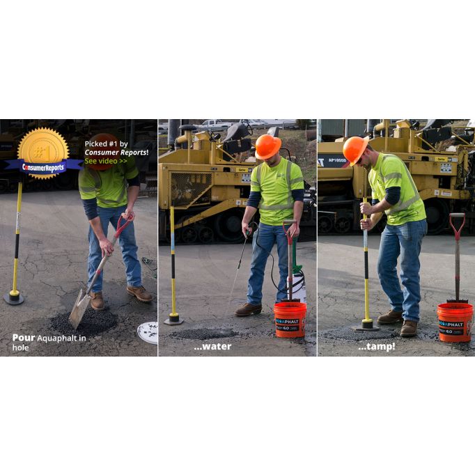 Aquaphalt 4.0 3.5gal Black Fine Permanent Asphalt Small Repair