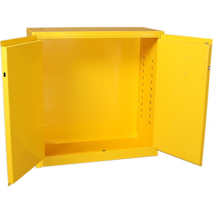 Jamco 18" x 43" x 44" Yellow Flammable Liquid Storage Safety Cabinet w/Manual Close Door
