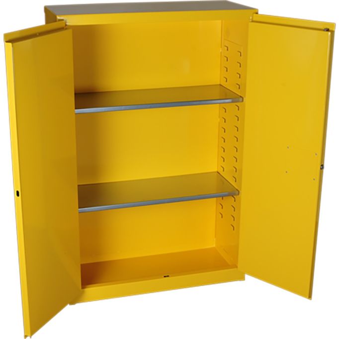 Jamco 18" x 43" x 65" Yellow Flammable Liquid Storage Safety Cabinet w/Manual Close Door