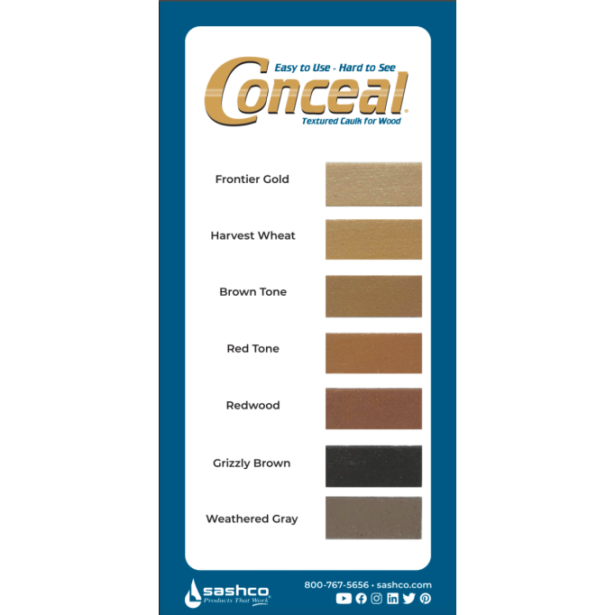 Sashco 10.5oz Conceal Textured Caulks