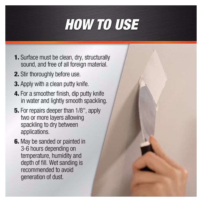 DAP Vinyl Spackling Pastes