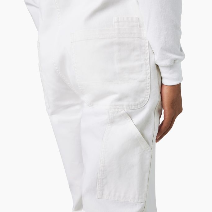 Dickies White Painter Bib Overalls