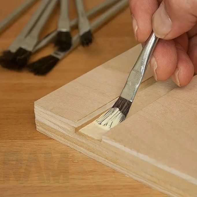 DQB Wide Tin Handle Acid Brushes