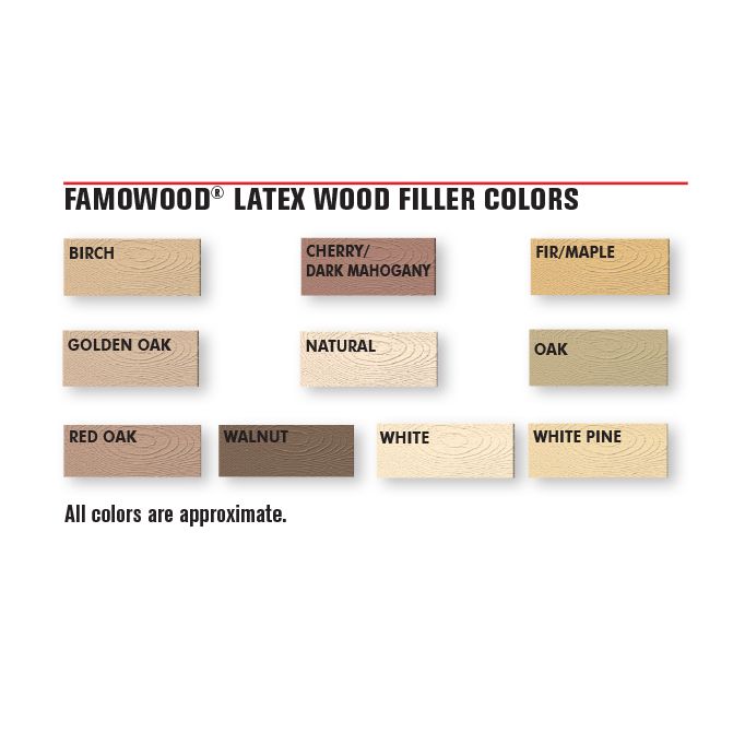 Famowood Solvent Free Wood Fillers