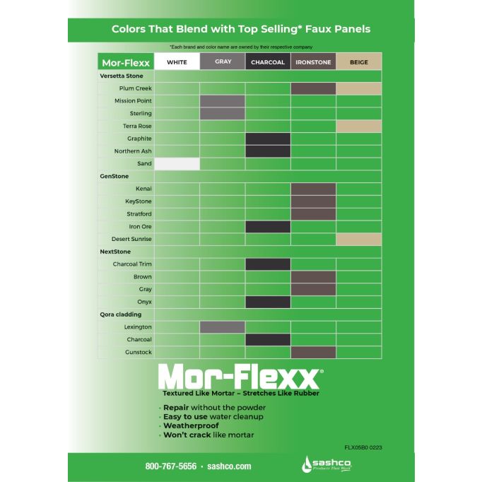 Sashco 10.5 oz. Mor Flexx Mortar & Stucco Repair Sealants