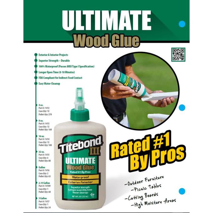 Franklin Titebond III Ultimate Wood Glues