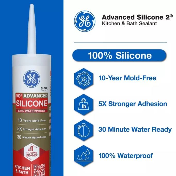 GE Silicone II Advanced Kitchen & Bath Sealants