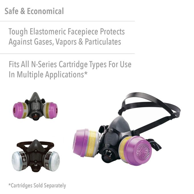 Honeywell Safety RAP 5500 Half Mask w/OV/R95 Cartridge/Filters Paint/Pesticide Respirator