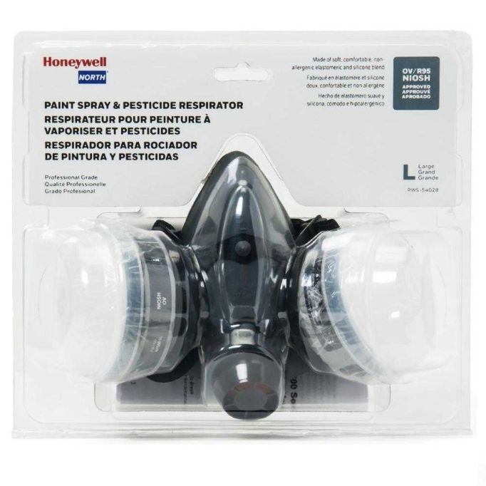 Honeywell Safety RAP 5500 Half Mask w/OV/R95 Cartridge/Filters Paint/Pesticide Respirator