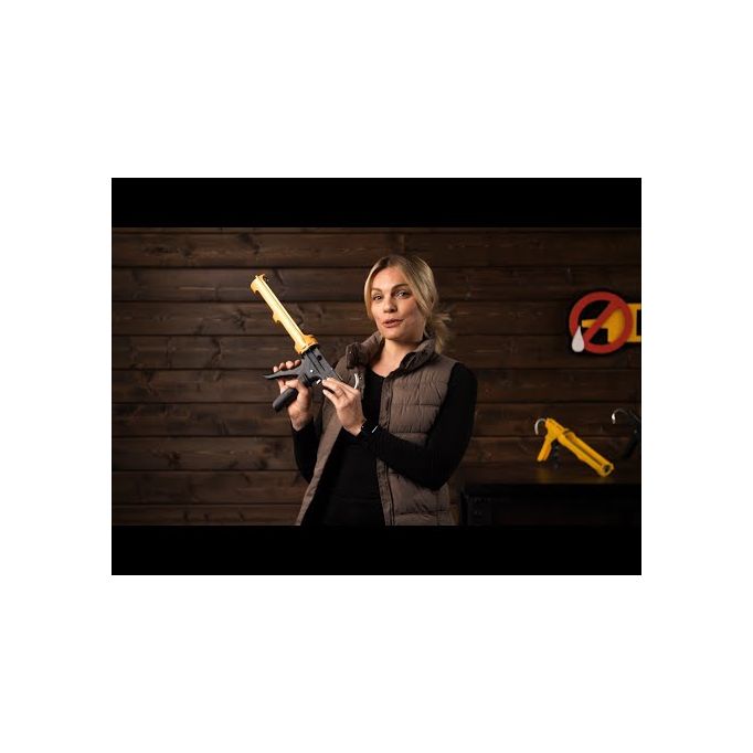 Dripless 10oz Composite Rotating Barrel Industrial Caulk Gun w/18:1 Thrust Ratio