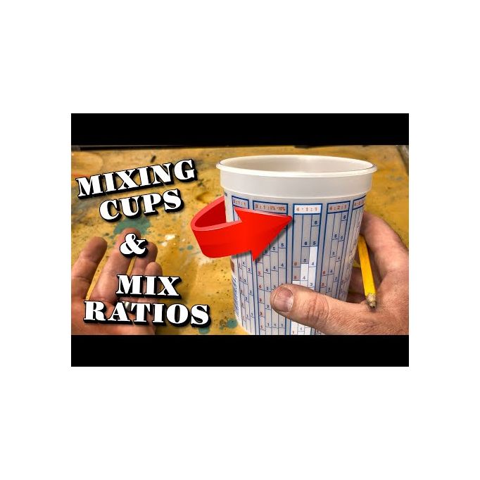 Dynamic 5qt Disposable Mix and Measure Cup Plus Ratios