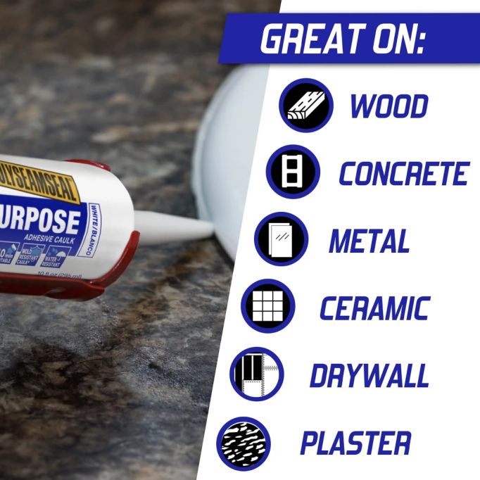 Loctite 10oz 2-n-1 All Purpose Paintable Adhesive Caulks