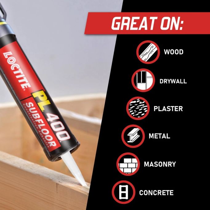 Loctite PL400 Heavy Duty Subfloor & Deck Adhesives