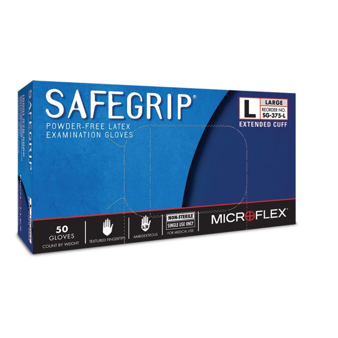 Microflex 13mil Safegrip Latex Gloves 50pk