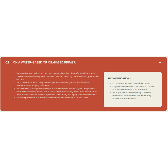 SamaN Water-Based Seal Stain & Polyurethanes