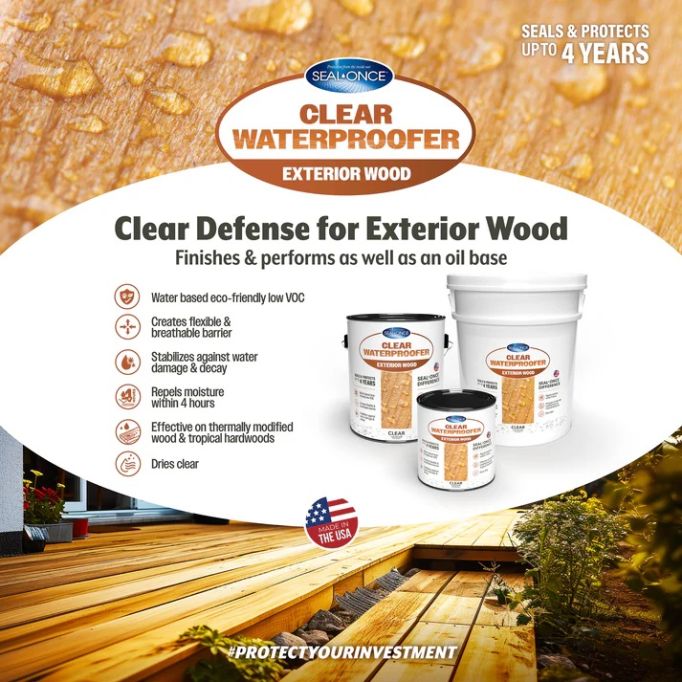 Seal-Once Custom Semi-Transparent Exterior Wood Stain & Waterproofer