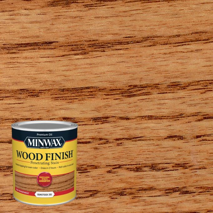Minwax 1gal Gunstock 231 Semi-Transparent Stain (Low Odor)