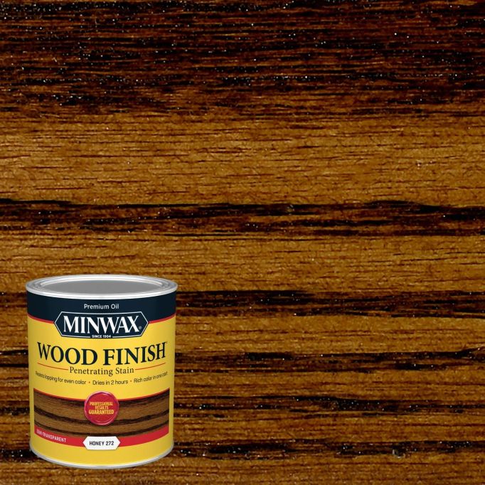 Minwax 1Qt Honey 272 Semi-Transparent Stain (High Performance)
