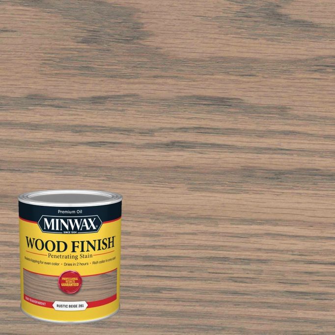 Minwax 1Qt Rustic Beige 281 Semi-Transparent Stain (High Performance)