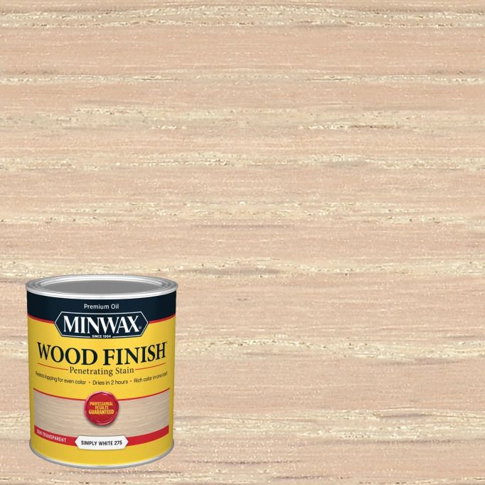 Minwax .5 Pt Simply White 275 Semi-Transparent Stain (High Performance)