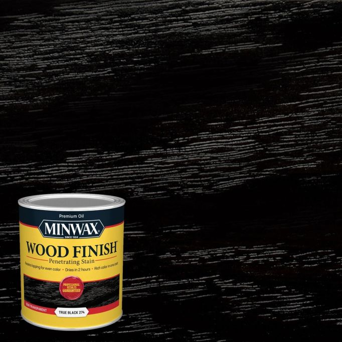 Minwax 1Qt True Black 274 Semi-Transparent Stain (High Performance)