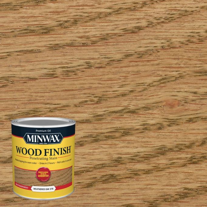 Minwax 1gal Weathered Oak 270 Semi-Transparent Stain (Low Odor)