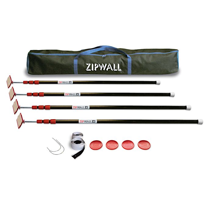 ZipWall 10 ft. Spring Loaded Dust Barrier Poles (4 Pack)