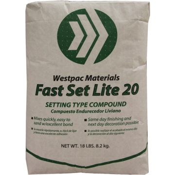 Westpac 18Lb Bag Fast Set Lite 20 Min Joint Compound Powder
