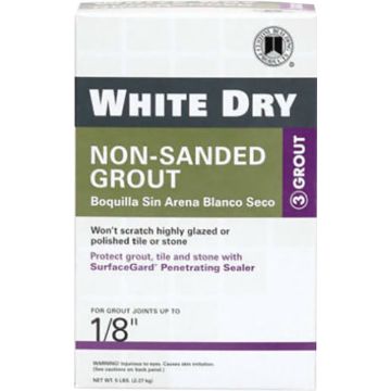 Custom 5lb White Dry Non-Sanded Grout