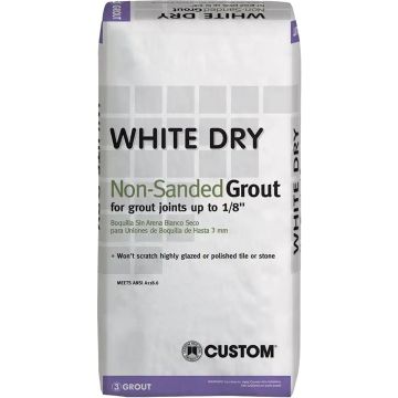 Custom 25lb White Dry Non-Sanded Grout