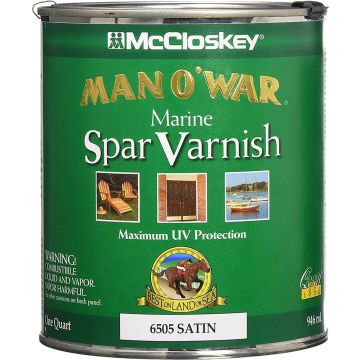 McCloskey 1Qt Satin Man-O-War Spar Varnish (High Performance)