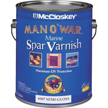 McCloskey 1gal Semi-Gloss Man-O-War Spar Varnish (High Performance)