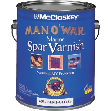 McCloskey 1gal Semi-Gloss Man-O-War Spar Varnish (Low Odor)
