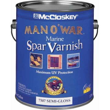 McCloskey 1gal Semi-Gloss Man-O-War Spar Varnish (Maximum Performance)
