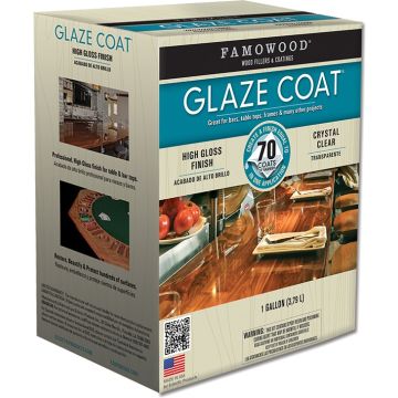 Famowood 1G Clear Glaze Coat High Build Epoxy Coating Two Part Kit
