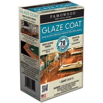 Famowood Qt Clear Glaze Coat High Build Epoxy Coating Two Part Kit