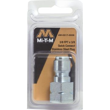 Mi-T-M 3/8" Female x 3/8" Nipple Plug - Packaged