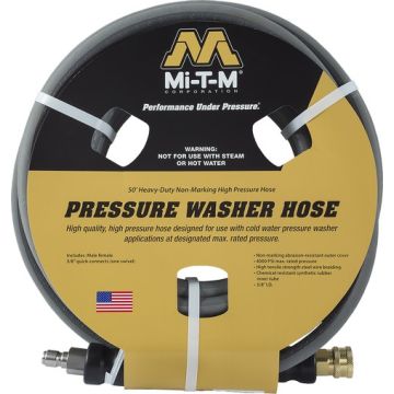 Mi-T-M 50' X 3/8" Pressure Washer Hose 4000psi w/Quick Connect
