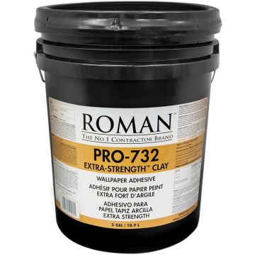 Roman PRO-732 5gal Extra Strength Clay Base Wallpaper Adhesive