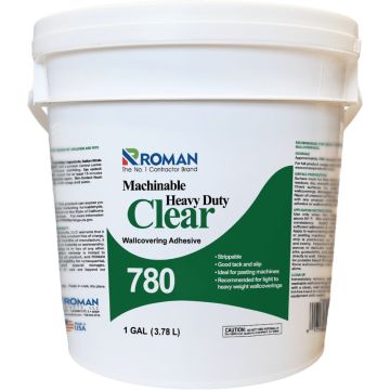 Roman 780 1gal Heavy Duty Clear Machinable Wallpaper Adhesive