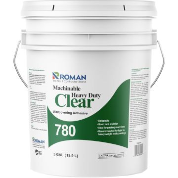 Roman 780 5gal Heavy Duty Clear Machinable Wallpaper Adhesive