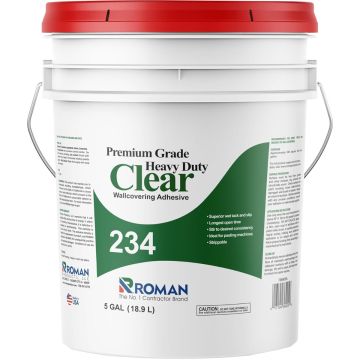 Roman 234 5gal Clear Heavy Duty Premium Grade Wallpaper Adhesive