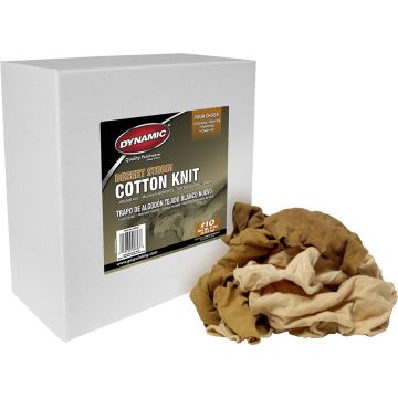 Dynamic #10 8lb Box Mixed Color Cotton Knit Wiping Cloth