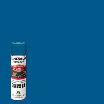 Rust-Oleum 17oz APWA Caution Blue Industrial Choice Solvent-Based Inverted Marking Spray Paint