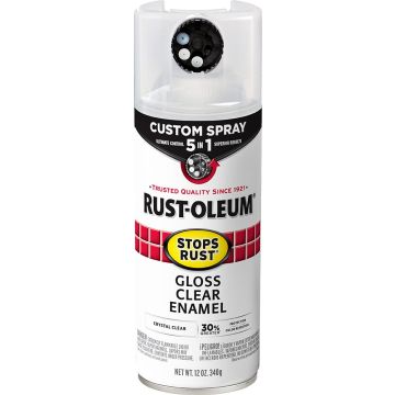Rust-Oleum 12oz Gloss Clear 5-in-1 Stops Rust Spray Paint