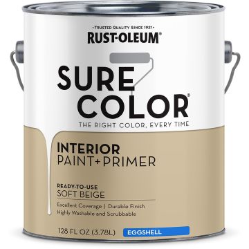Rust-Oleum 1gal Soft Beige Eggshell SURE COLOR Interior Wall Paint