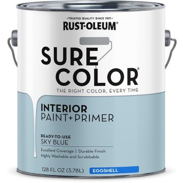 Rust-Oleum 1gal Sky Blue Eggshell SURE COLOR Interior Wall Paint