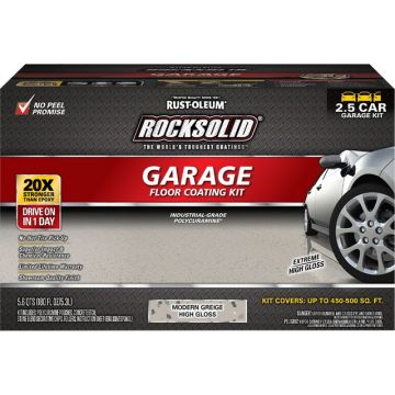 Rust-Oleum 2.5gal Modern Greige RockSolid Polycuramine Garage Floor Coating